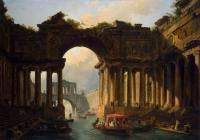 Robert, Hubert - Architectural Landscape with a Canal